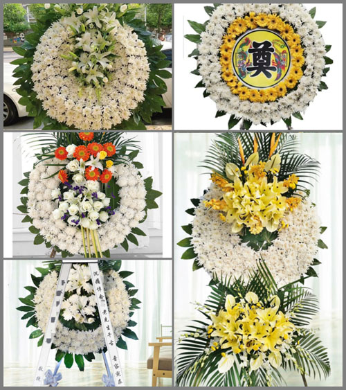 湖南永州道县白芒铺镇洞仂口村花圈速递
