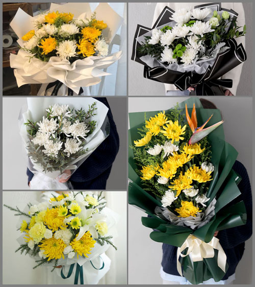湖南永州道县白芒铺镇洞仂口村白事花束代送